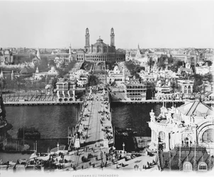Le Trocadéro vu de la Tour Eiffel - Exposition Universelle de Paris, 1900